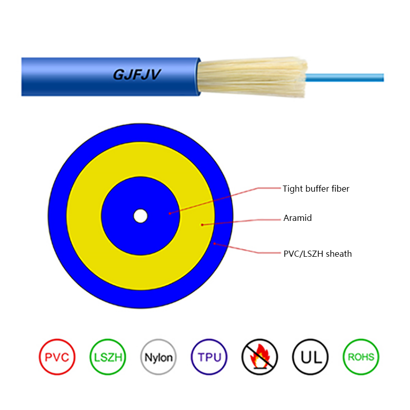 GJFJV Indendørs Single Core Jumper Wire Optisk Kabel
